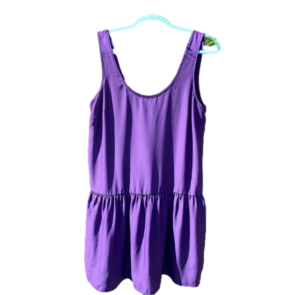 Silence +noise brand Size M drop waist sleeveless purple dress